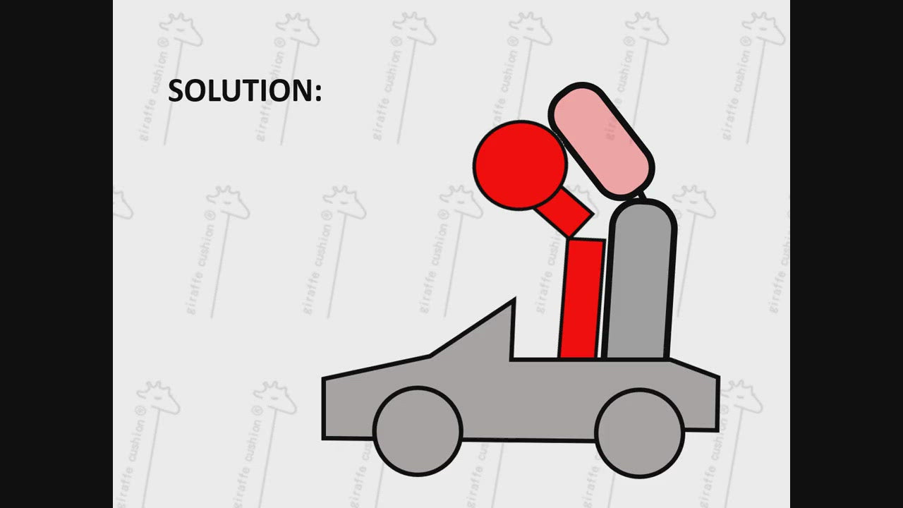 video explaining how cushion repositions torso to provide ergonomic neck alignment